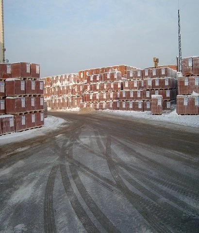 Склад блоков на заводе Победа Кнауф