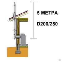 Дымоход Шидель Перметер Настенный монтаж высота 5 метра диаметр 20 см