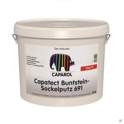 Цокольная цветная штукатурка Capatect Buntstein Sockelputz