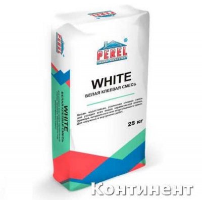 Плиточный клей Perel White белый 0317